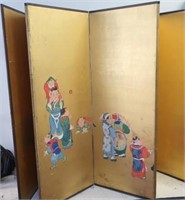 Antique Japanese Edo six panel screen