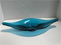 Aqua Art Glass Bowl