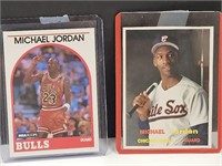 '89 NBA "90 Baseball MIchael Jordan VGC