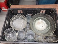 LARGE LOT OF CRYSTAL & GLASS NO BIN