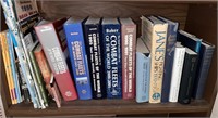 Vintage Shelf of Assorted Books & Maps