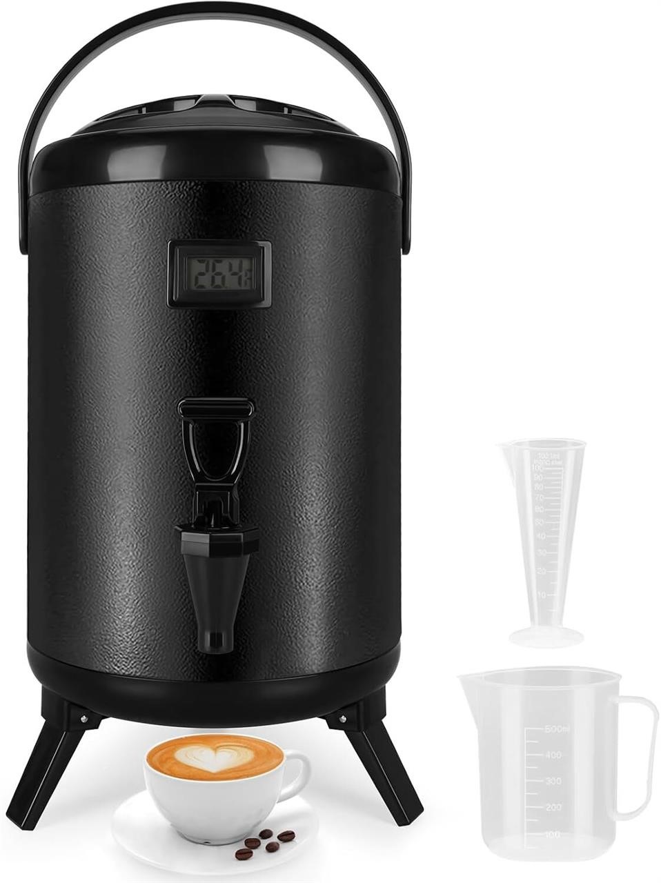 Insulated Beverage Dispenser 12 QT Matte Black