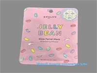 3 Pack Spa Life Jelly Bean Glow Facial Mask Strawb