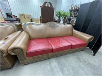 Leather Sofa 89"L x 44"W