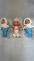 3 Kenner sea weed icy gals. Baby mermaids