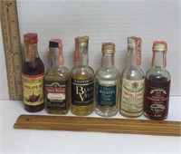 Vintage 6 Mini Liquor Bottles *Spey Royal,