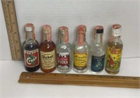 6 mini liquor bottle * Calvert Gin , Distilled