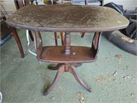 Vintage wood table as is