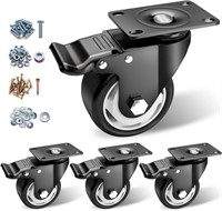 Caster Wheels - 3 Inch Casters Set of 4