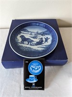 1986 Royal Copenhagen Plate - Christmas Holidays