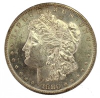 1880 San Francisco GEM BU Morgan Silver Dollar