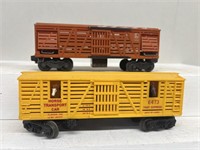 Lionel 3656 and 6473 horse transport car