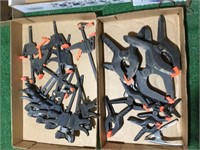 Two boxes of clamps