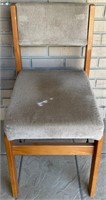 Vintage Upholstered Foldable Chair