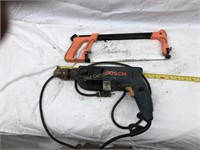 Bosch Drill, Hacksaw