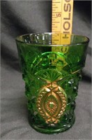 Green & Gold Memphis Tumbler