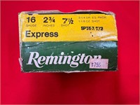 Box of 25 Remington Express 16 Ga 2 3/4" 7 1/2