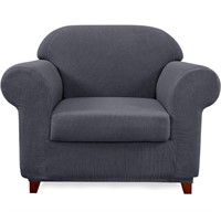(72" - 92" - grey) subrtex Stretch Sofa Cover 1