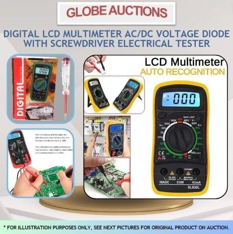 DIGITAL LCD MULTIMETER AC/DC VOLTAGE DIODE