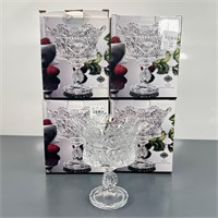 4 Shannon Footed Crystal Candy Bowl