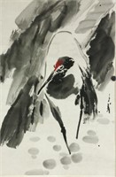 Wang Ziwu b.1936 Watercolour on Paper Scroll