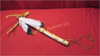 Hand Crafted Battle Axe - Wood Handle w/ Antler