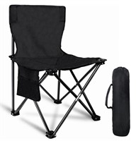 REEMOO Portable Folding Chair with Side Pocket and
