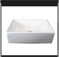 allen + roth White Vessel Bathroom Sink