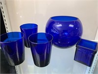 Cobalt Blue Glass X5