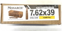 (520) Rounds 7.62x39 Monarch Sealed Can For Long