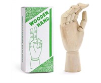 2 boxes of wooden hands