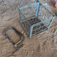 9 Inch C-Clamp & Metal Crate