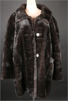 1950's Mincara Style Faux Fur Coat