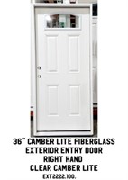 36" RH Camber Lite Fiberglass Exterior Entry Door