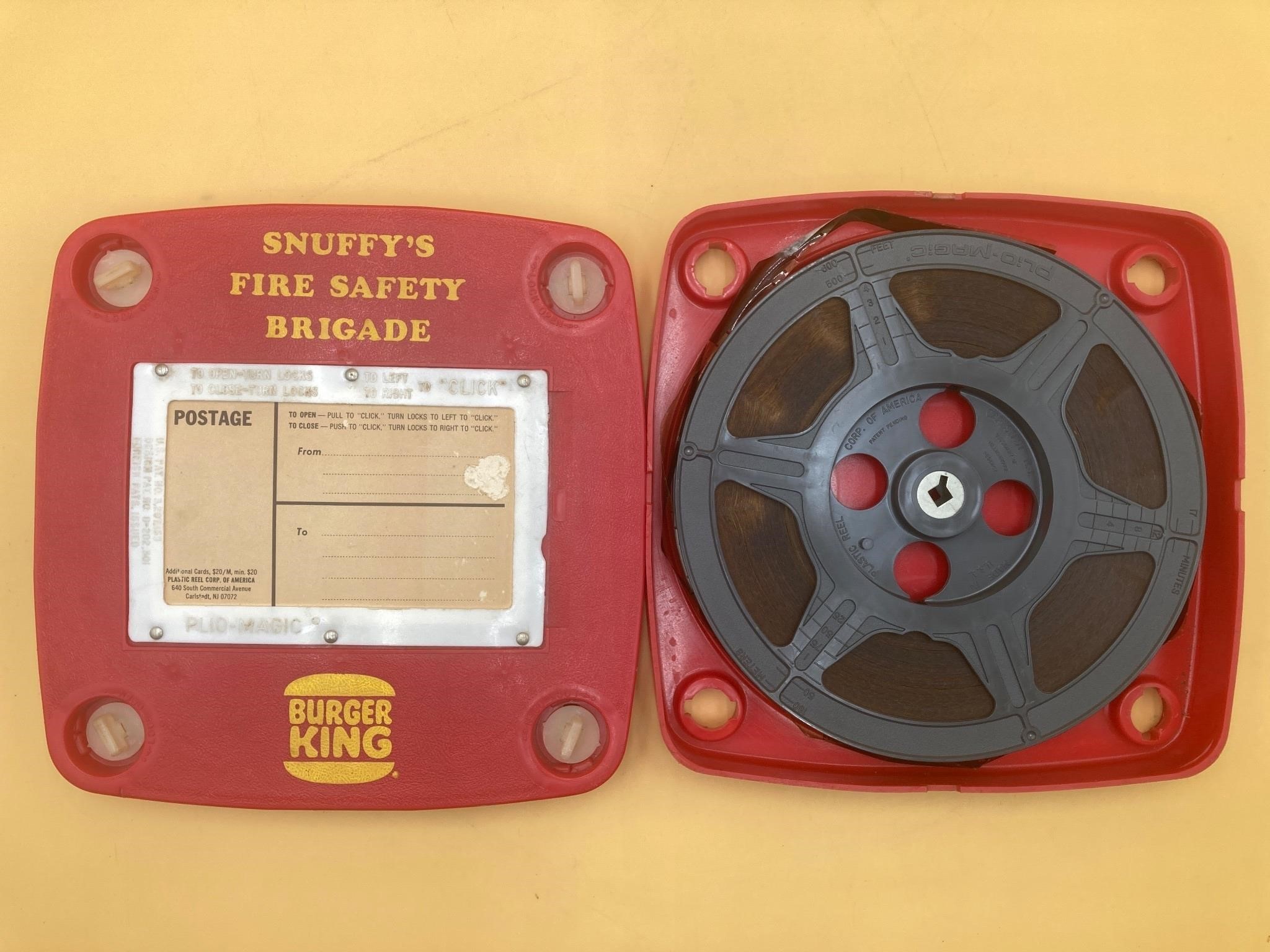 Vintage Burger King Snuffy’s Fire Safety Tape