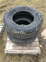 (2) P265/ 70R-17 Bridgestone truck tires