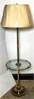 Metal & Glass Lamp Table