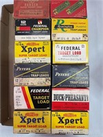 LOT OF 12 VINTAGE SHOTGUN SHELL BOXES