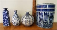 Decorative Blue Vases