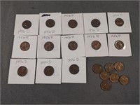 1956 D wheat pennies