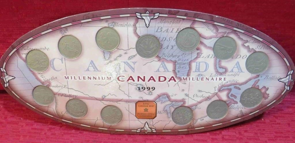 1999 Canada Millennium Quarter Coin Collection