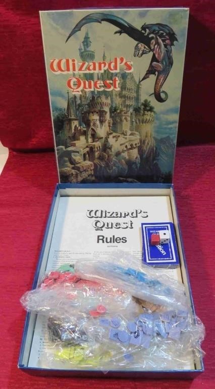 1979 Wizards Quest Avalon Bookcase Board Game