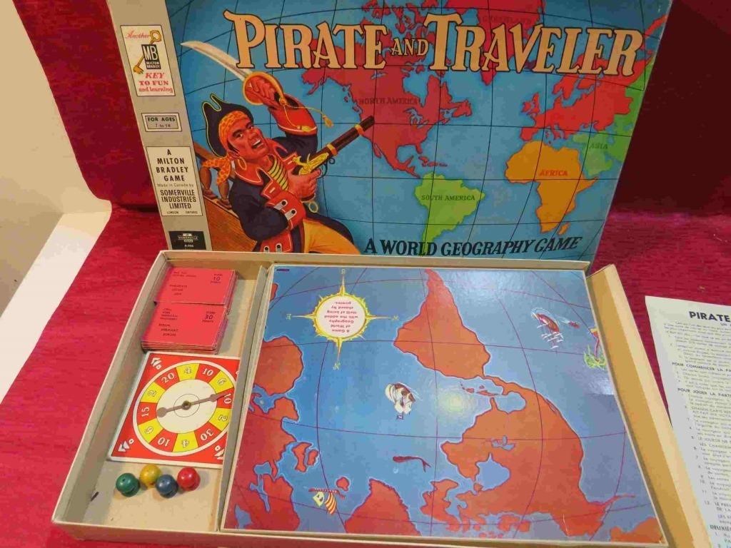 1953 Pirate & Traveller Board Game Canada Edition