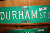 STREET SIGN - DURHAM ST E