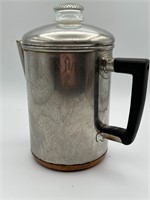 Vtg. Revere Ware Copper Bottom Coffee Percolator