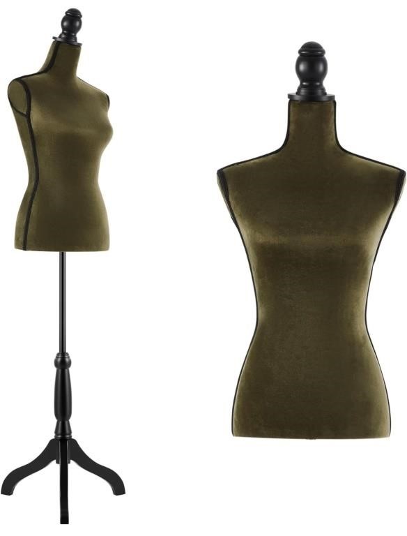 Green Dress Form Female Mannequin Torso, Height