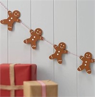 Ginger Ray Wooden Christmas Gingerbread Garland