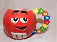 Red M&M Colorful Handle Coffee Mug