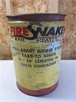 Vintage Metal Firesnake Bucket