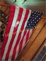 US American 3'  5' flag on pole